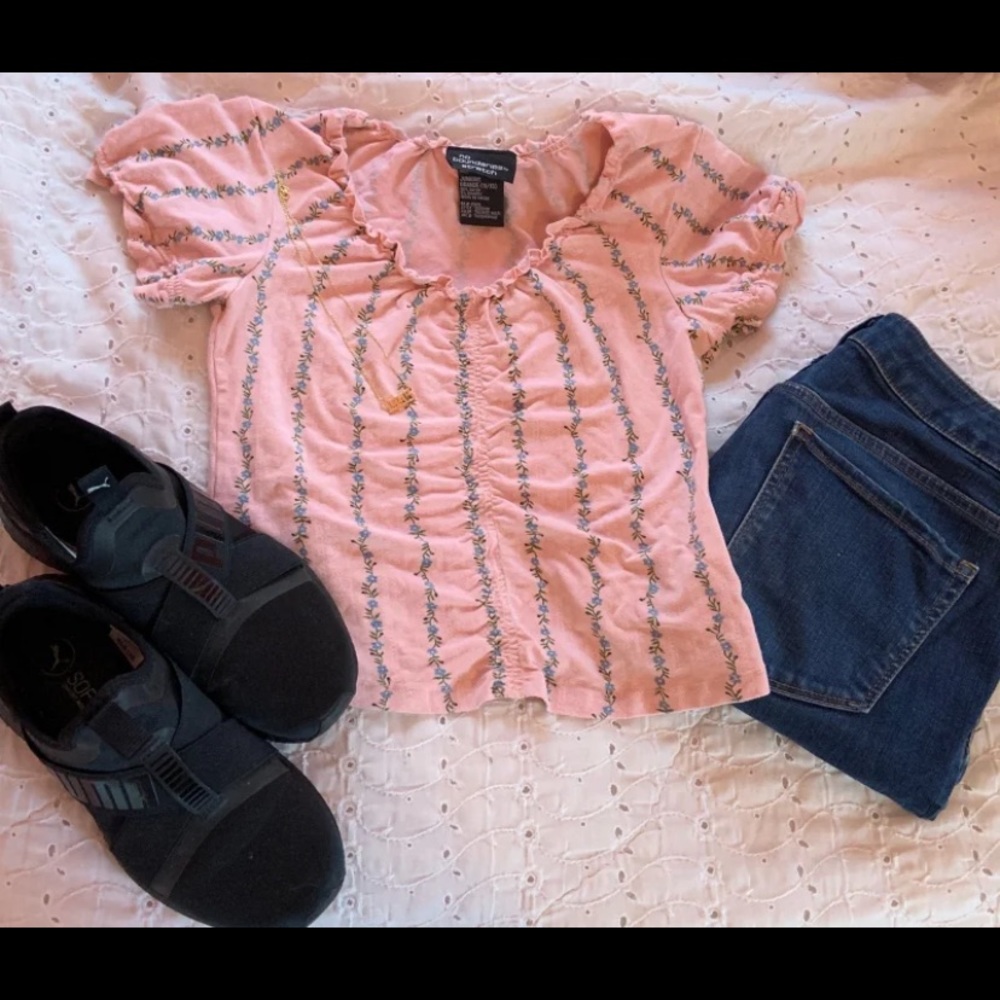 Vintage Lolita Ruched Crop Blouse